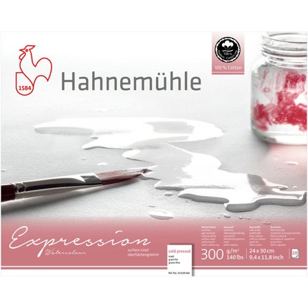 Hahnemühle Akvarellpapper Expression 300 g Fine 24 x 30 cm