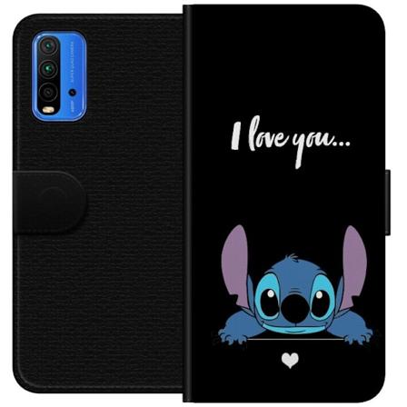 Xiaomi Redmi Note 9 4G Lompakkokotelo Stitch Min Rakastan Si