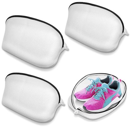 4-pakning sko vaskeposer, premium vaskepose for sko/joggesko for vask