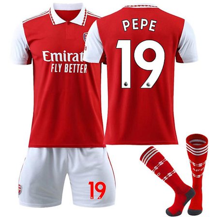 22-23 Arsenal Home Set #19 Pepe T-Shirt Uniform Fotbollströja