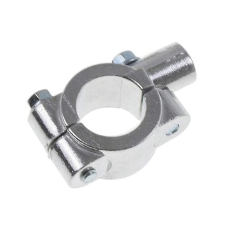 Motorsykkel 10mm 8mm Styrefeste Klemme-på Bakspeil Monteringsadapter Silver 8mm