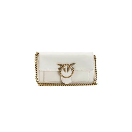 Pinko, Cross Body Bags Wit, Dames, Maat:ONE Size