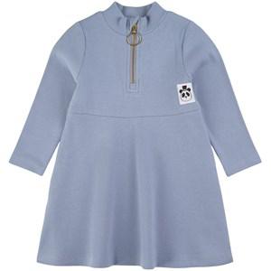 Mini Rodini Ribbed Dress Blue 104/110 cm - Dresses - 104/110 cm - Blue - Mädchen