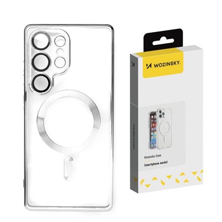 Wozinsky Galvaniseret etui med Magsafe til Samsung Galaxy S25+ - sølv