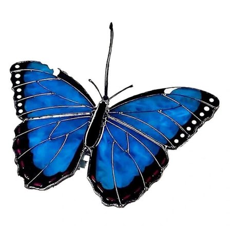 Farvet sommerfugl solfanger farvet glas vinduesophæng hængende sommerfugle solfanger til bil Bu