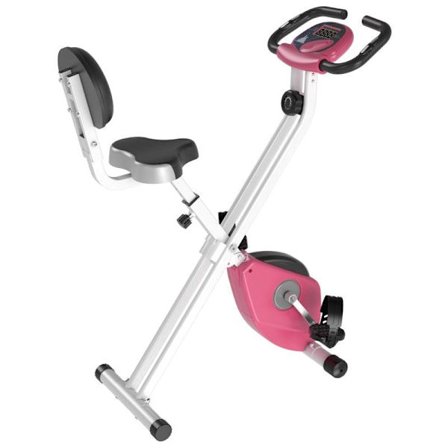 Rootz Motionscykel - F-Bike Cykeltränare - Cykeltränare - F-Bike - Hemmeträningscykel - Rosa/Vit - 43 x 97 x 109 cm
