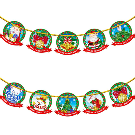 Gör-det-själv diamond painting julgranshängsmycken