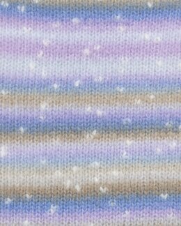 Garn Cloud Tweed 100g Multi blå - Lang Yarns