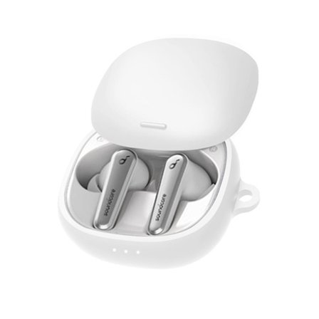 Soundcore Liberty Air 2 Pro silikoneetui med spænde - Hvid
