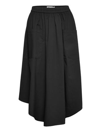 Omaya Lana Midi Skirt Black MOSS COPENHAGEN