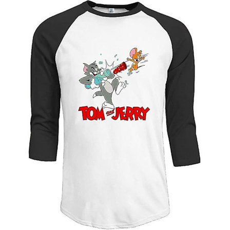 Herr Tom And Jerry Cotton 3/4-ärm Raglan T-shirt Royalblue