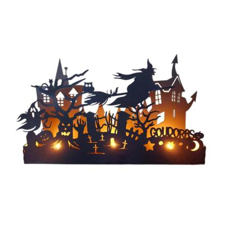 Halloween Ljusstake Ghost Pumpkin Witch Ljusstake