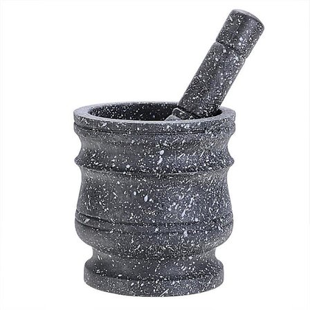 Granitmönster set Sten Örtkvarn Solid Grinder Matlagning Set