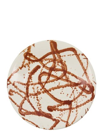 house doctor Plate, Jamm, Brown - Brown - Ø 24 CM