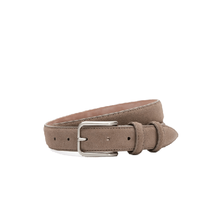 John Henric Suede Belt Skärp Herr Beige 85