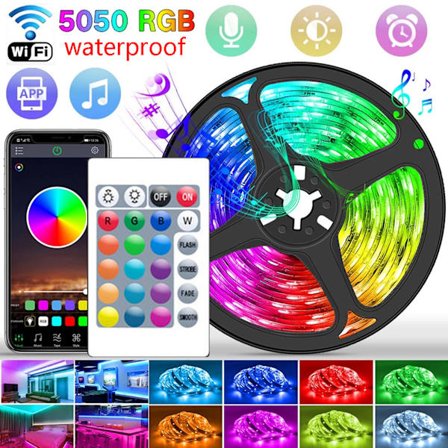 WIFI RGB LED-strips Bluetooth LED-ljus RGB 10M [BR]
