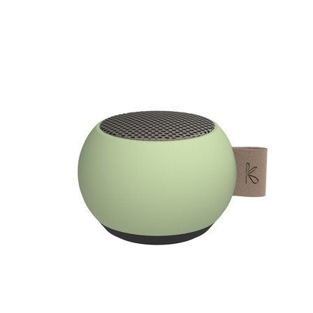 Kreafunk - aGO mini Bluetooth-Lautsprecher Dusty Olive, IPX3, Aluminium-Fertigung, Stereo Play