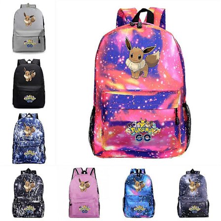 Anime Pokmon Eevee Print Student Skolebog Cartoon Tasker Unisex Rygsæk[HK]