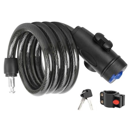 Cykel lås 110cm kabel lås sikkerhed tyverisikring monteringsbeslag til Raleigh Willard 3 2018