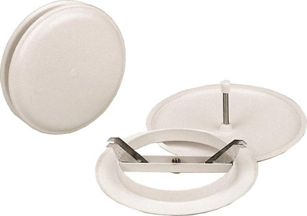 Pisla 31100040 Tallerkenventil med hurtigmonteringsramme 100 mm, Ventilasjon