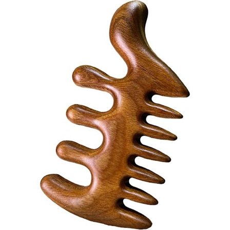 Hovedbundsmassage Trækam Ingen Statisk Bred Tand Kam Naturlig Trækam