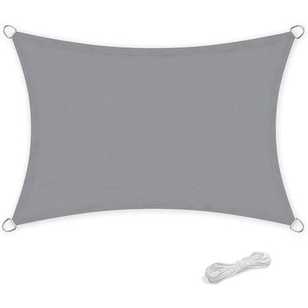 Markise, vandtæt rektangulær 2 x 3 meter til have og terrasse, 95% beskyttelse