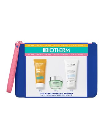Biotherm Mixed Lines Set cont.: Waterlover Solaire Sun Milk SPF 30 40 ml + Aquasource Hyaluron Plump Gel 15 ml + Lait Corporel Anti-Drying Body Milk 
