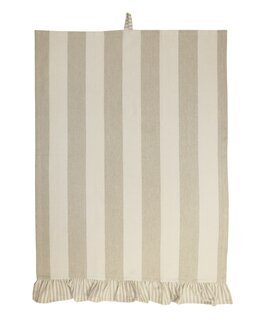 Kjøkkenhåndkle Filippa garnfarget stripe 1-pk Sand