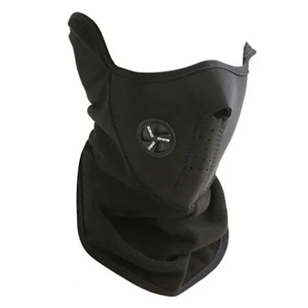 Pustende Komfortabel Solbeskyttende Ansiktsdeksel Hodeplagg Hals Skjerf for Utendørs Sykling Svart