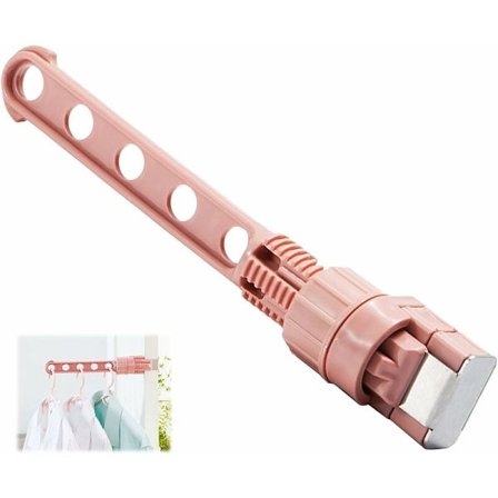 Foldbare kleshengere, Reisehengere, Plast Foldbare kleshengere Vindtett Magiske kleshengere (Rosa)