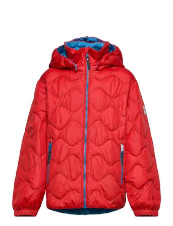 Kids' Light Down Jacket Fossila Outerwear Jackets & Coats Quilted Jackets Multi/mönstrad Reima