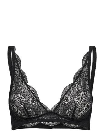 Karma 12V Lingerie Bras & Tops Soft Bras Triangle Bras Musta Sim Pérèle