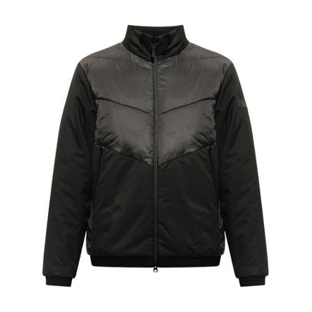 Emporio Armani Ea7, Insulated jacket with logo Zwart, Heren, Maat:L