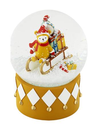 Snow Globe Bob's Sleighride Home Kids Decor Party Supplies Multi/patterned Fabelab