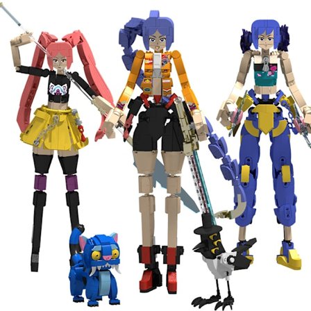 K-Witcher Lumira Zoe Byggklossfigur – K-POP Anime Leksak för Barn och Tonåringar