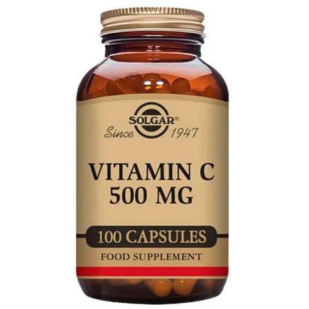 Solgar Vitamin C 500 mg 100 kaps., Helse & Madvarer, Vitaminer, C-vitamin