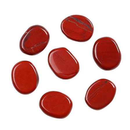 7 kpl punainen jaspis Reiki-energiakristallikivet (LGL)