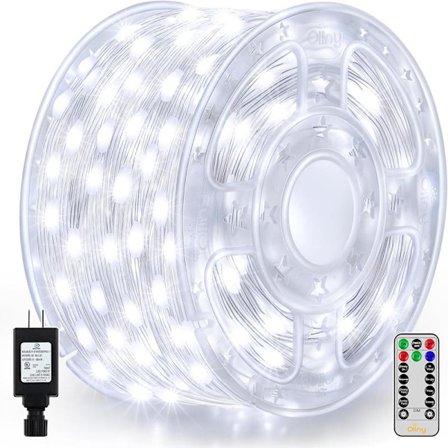 600 LED 60-meter lyskæde, IP67 Vandtæt udendørsbelysning med fjernbetjening og timer [JSR]