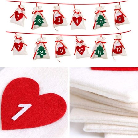 Adventskalender Julekalender Jul fyll selv støvler KLB