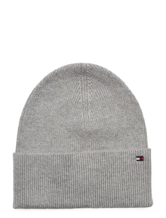 Essential Flag Beanie Accessories Headwear Beanies Grå Tommy Hilfiger