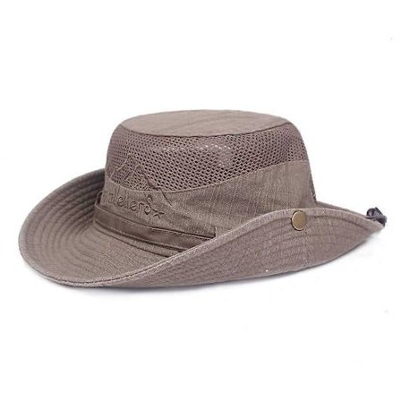 Justerbar Camping Bredskygget Fiskehat Bucket Hat Jungle Hat Solhat