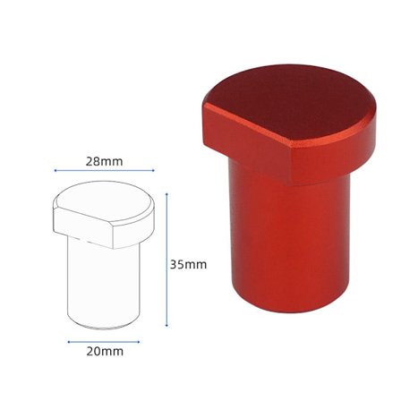 Arbejdsbænkepinde Arbejdsbænkstoppere RØD 20MM 20MM