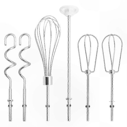 KitchenAid Håndmixer Tilbehør: Piskeris i rustfrit stål, Ballonpiskeris, Mixpind & Dejkroge til KitchenAid Mixere