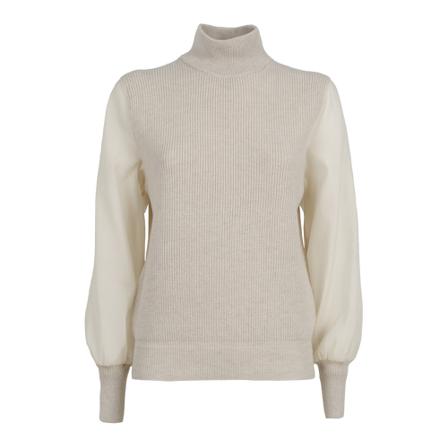 Peserico, Turtlenecks Beige, Dames, Maat:M