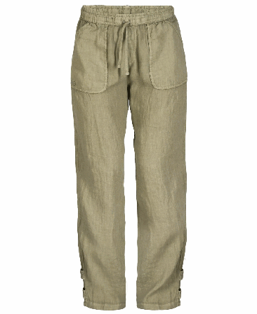 Amundsen Safari Linen Pants Womens Olive Ash