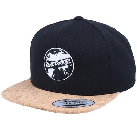 Bacpakr - Musta snapback Lippis - Bacpakr Cork Black Snapback @ Hatstore