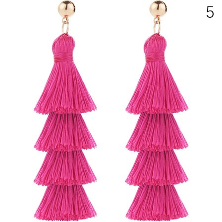 Barbie rosa øredobber Rose røde geometriske allsidige øredobber Holi