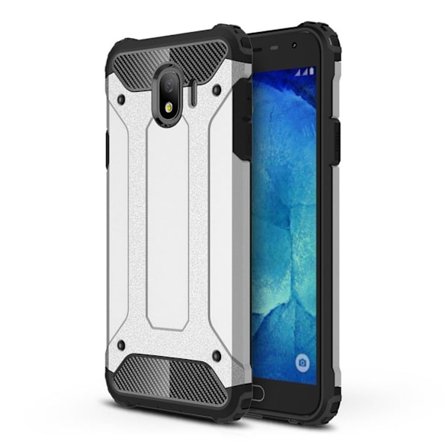 Samsung Galaxy J4 (2018) Armor Guard hybridskal - Silver