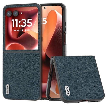 ABEEL Star Series Deksel til Motorola Razr 60 Ultra 5G Ekte Kuskinn PC Telefondeksel Grønn