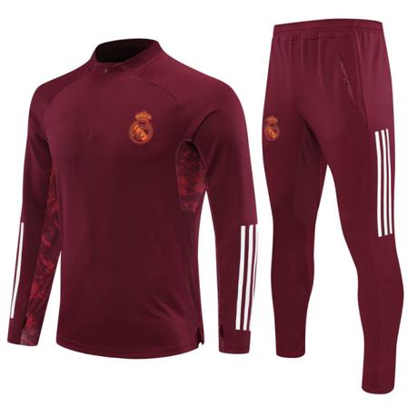Real Madrid Långärmad Fotbollsträningsdräkt För Barn Wine Red 16(145-155cm)